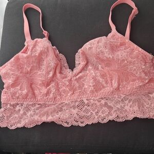 Large Victoria Secret Lace pink Bralette
